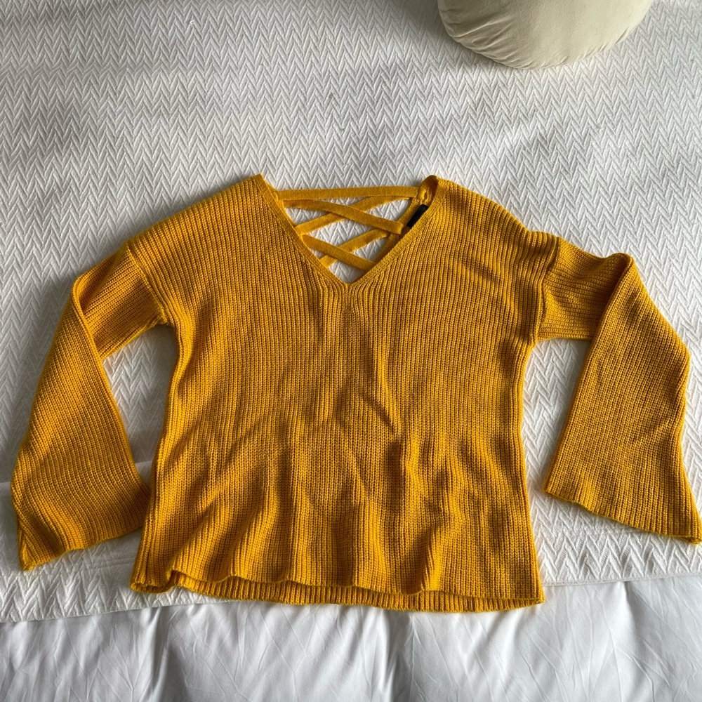 Topshop Bell Sleeve Sweater